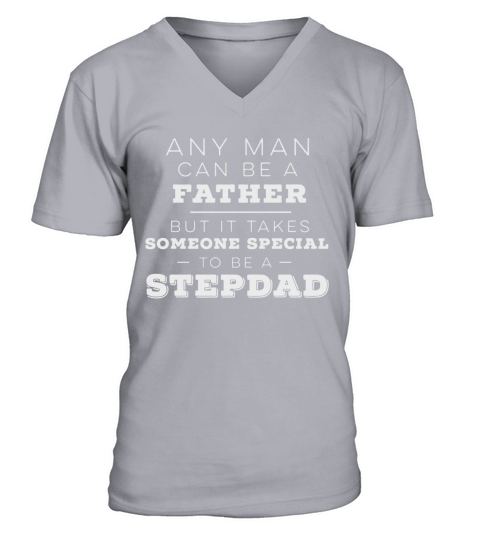 Mens Stepdad Shirt, Fathers Day T-Shirt for Step-dads Black Men B072J7YQZ1 1 V-Neck T-shirt