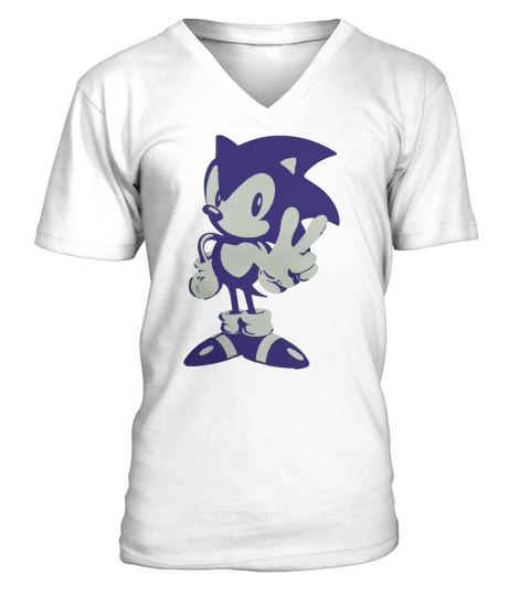 Minimalist Sonic V-Neck T-shirt