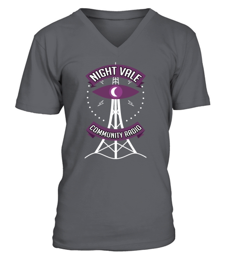 Night Vale Community Radio V-Neck T-shirt