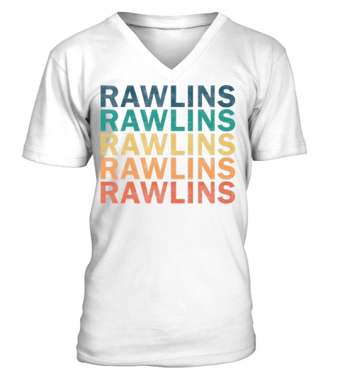 Rawlins Name T Shirt - Rawlins Vintage Retro Name V-Neck T-shirt
