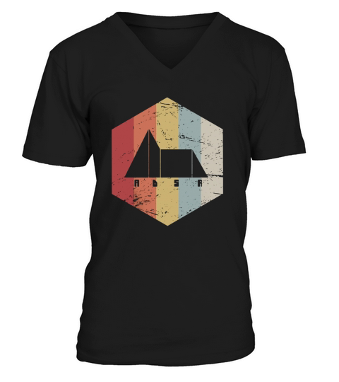 Retro Vintage ADSR Synth T-Shirt V-Neck T-shirt