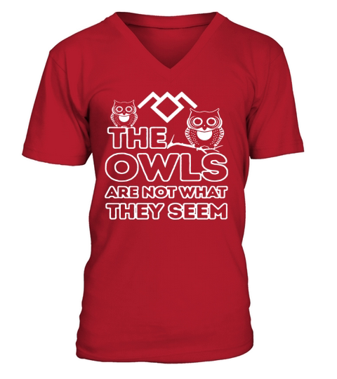 The Owls Are Not What They Seem V-Neck T-shirt