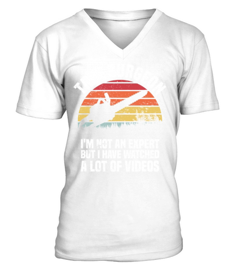 Vintage Lumberjack Funny Chainsaw Tree Surgeon Arb V-Neck T-shirt