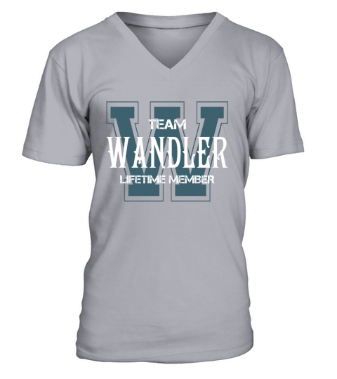 WANDLER Shirts - Team WANDLER Lifetime Member Name Shirts V-Neck T-shirt