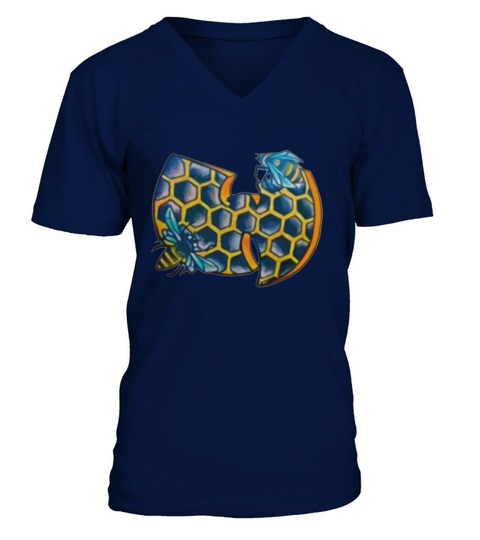 WuTang Honeycomb V-Neck T-shirt
