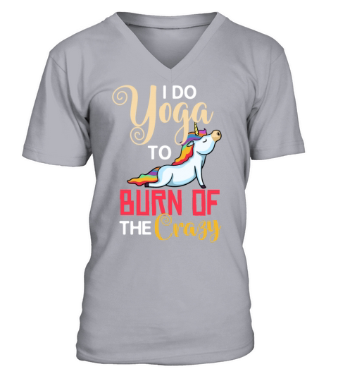 Yoga Unicorn Beginner Workout Quotes Meditation V-Neck T-shirt