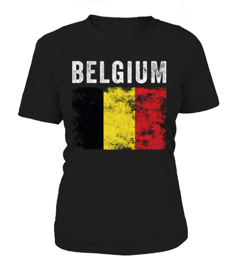 Belgium Flag Distressed - Belgian Flag Women's T-Shirt