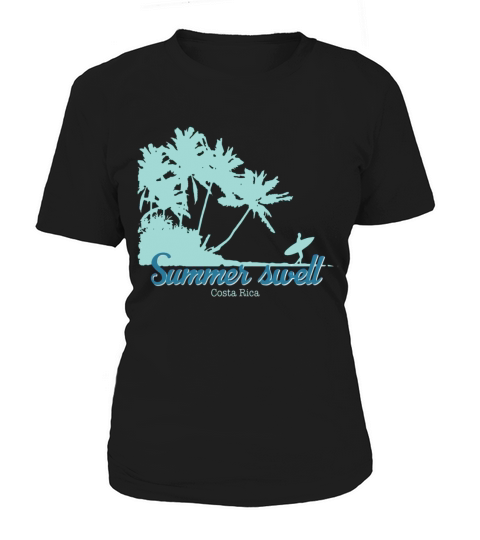 Costa Rica Surfing Summer Swell Graphic T-shirt Women's T-Shirt