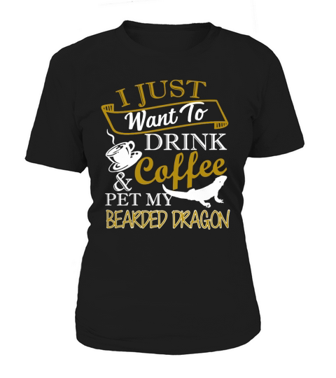Drink Coffee And Pet My Bearded Dragon Shirt T-Shirt Women's T-Shirt