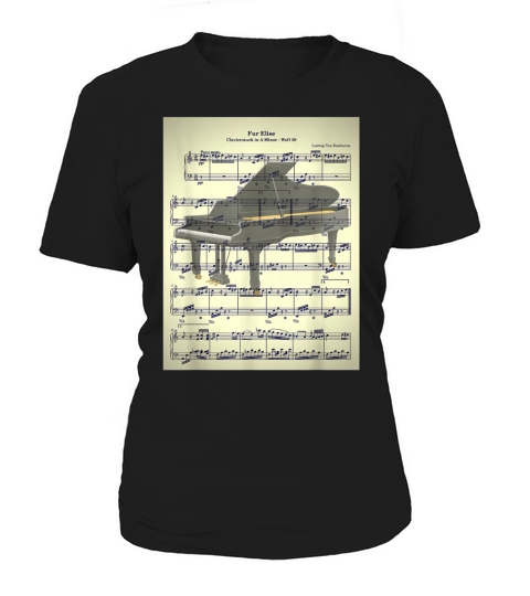 Fur Elise Beethoven Piano Sheet Music T Shirt Women's T-Shirt