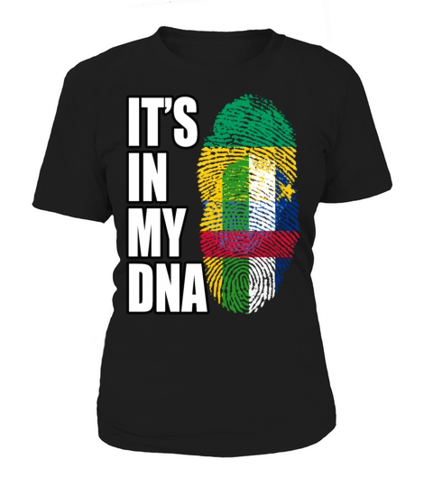 Gambian And Central African Mix Heritage DNA Flag Women's T-Shirt