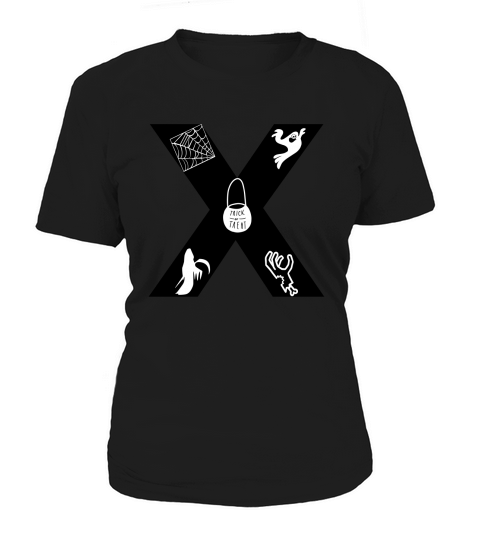 Halloween Alphabets Numbers Clipart X Women's T-Shirt