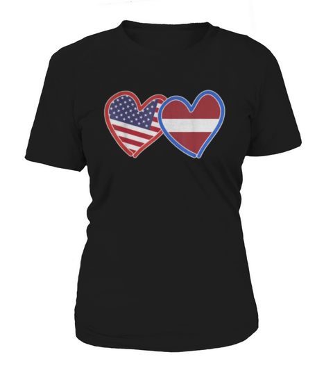 Latvian America Flag shirt Women's T-Shirt