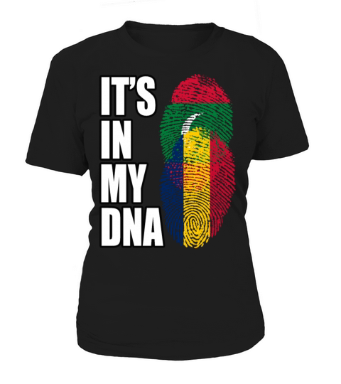 Maldivian And Chadian Mix Heritage DNA Flag Women's T-Shirt