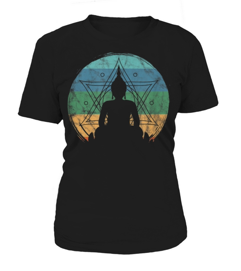 Retro Buddha Buddhist Yoga Spiritual Meditation Zen T-Shirt Women's T-Shirt