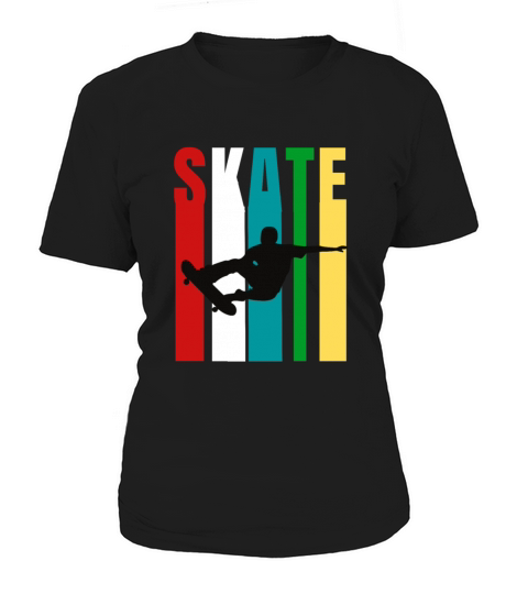 Skateboarder Retro Vintage Design Skateboarding Women's T-Shirt