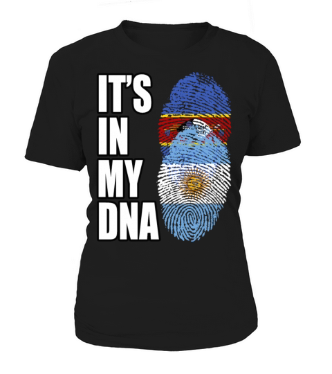 Swazi And Argentinian Vintage Heritage DNA Flag Women's T-Shirt
