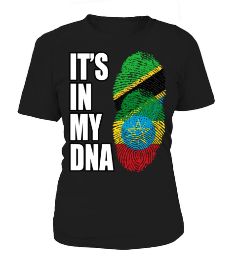 Tanzanian And Ethiopian Vintage Heritage DNA Flag Women's T-Shirt