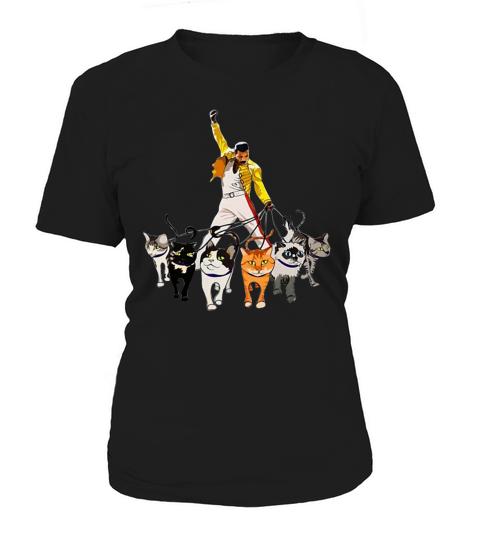 The Singer Freddie Mercury With His Cats Women's T-Shirt