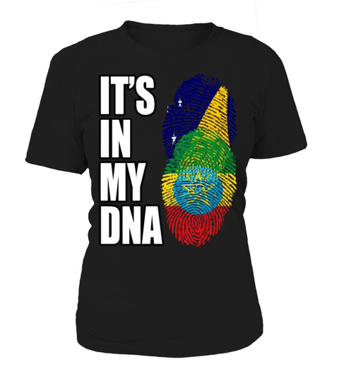 Tokelauan And Ethiopian Mix Heritage DNA Flag Women's T-Shirt