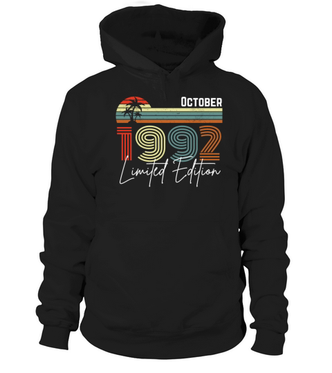 30 Years October 1992 Vintage Limited Edition Hoodie Unisex