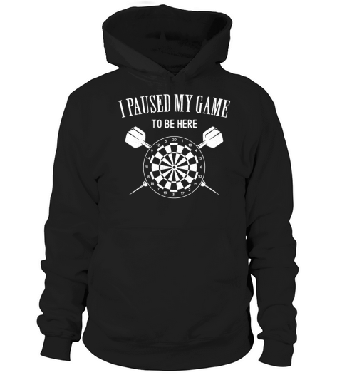 Darts Board Vintage Retro I Paused Hoodie Unisex