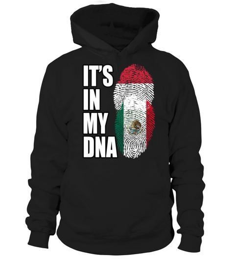 Hungarian And Mexican Mix Heritage DNA Flag Hoodie Unisex