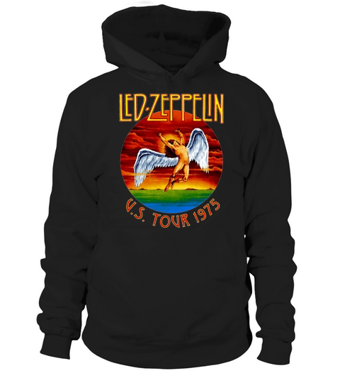 New Fashoin Womens Mens Led Zeppelin US TOUR 1975 Vintage Funny 3D Print Casual Hoodie Unisex