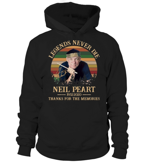 Vintage Neil Peart Legends Never Die 1952 2020 memories signed shirt Hoodie Unisex