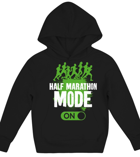 Running Runner Half Marathon Kids Hoodie