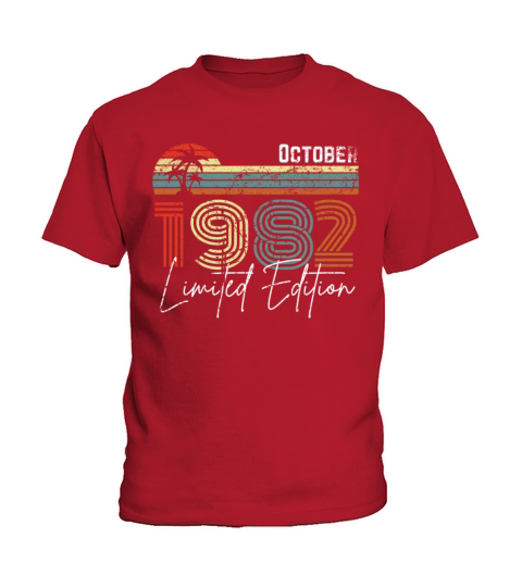 40 Years October 1982 Vintage Limited Edition Kids T-Shirt