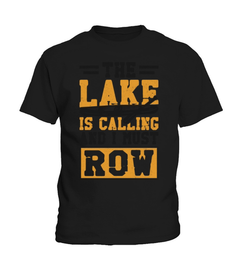 Canoe Canoeing Vintage The Lake Is Kids T-Shirt
