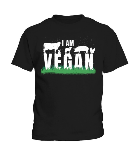 Farm Animals Vegetable Powered Vegetarian I Vegan Kids T-Shirt