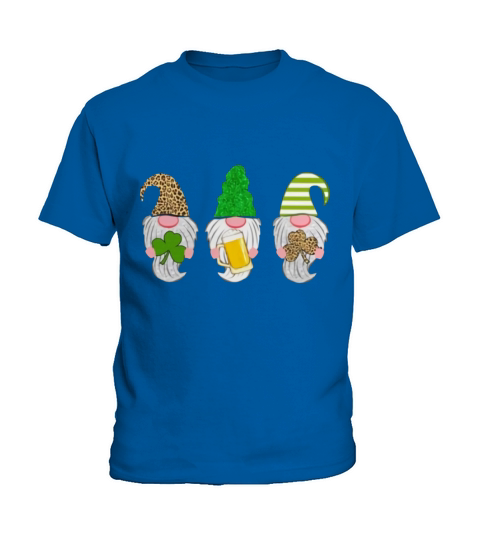 Happy St. Patrick’s day three Gnomes Shamrock beer shirt Kids T-Shirt