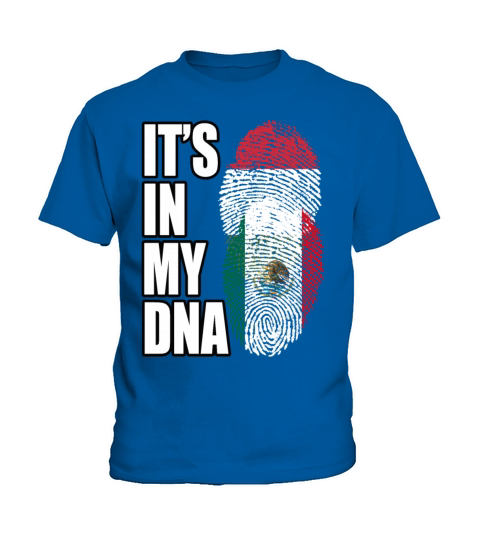 Hungarian And Mexican Mix Heritage DNA Flag Kids T-Shirt