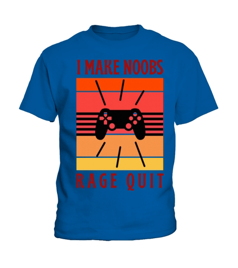 Retro vintage I make noobs rage Quit Kids T-Shirt