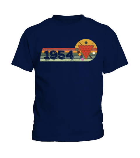 Snooker Snooker-game Vintage born 1954 Birthday Kids T-Shirt