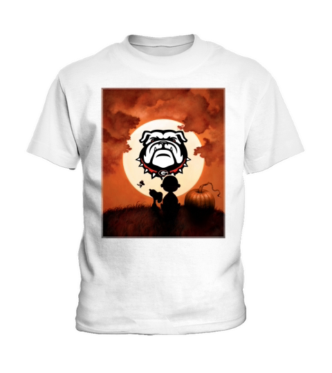 Snoopy Sunset Bulldogs fans Kids T-Shirt