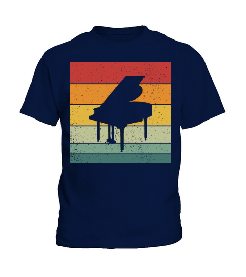 Vintage Retro Grand Classical Piano Vintage Music Kids T-Shirt