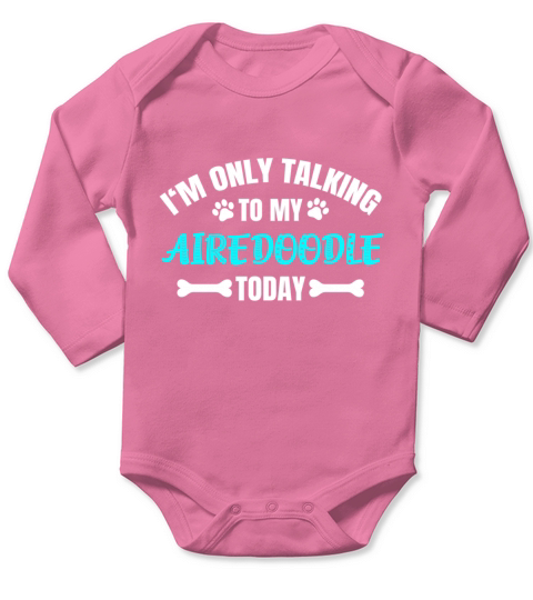 Airedoodle Owner Long Sleeve Baby One-Piece