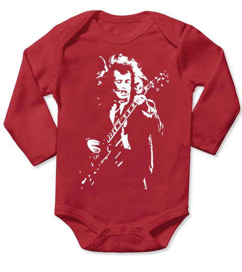 Angus Young Fan Long Sleeve Baby One-Piece