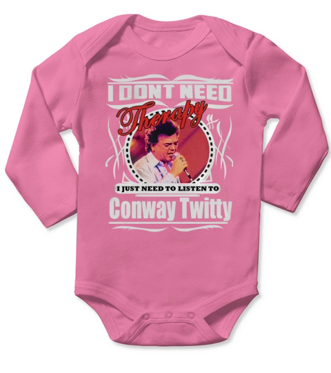 Conway Twitty Shirt Long Sleeve Baby One-Piece
