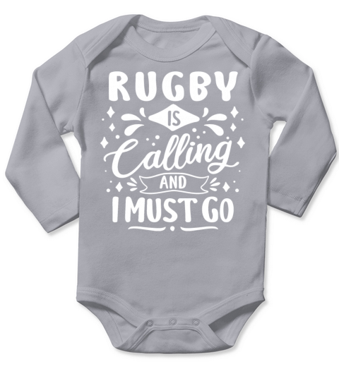 Cool Funny Rugby Is Calling Enthusiasts Team Coach Long Sleeve Baby One-Piece