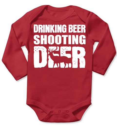 Drinking Beer Alcoholic Person Gift Long Sleeve Baby One-Piece