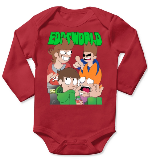 EDDSWORLD THE END EDD MATTTOM TORD DIDDLY DOO Long Sleeve Baby One-Piece