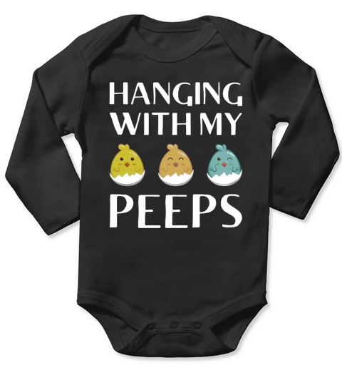 Hanging With My Peeps Long Sleeve Baby One-Piece