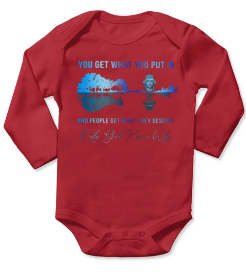 Kid Rock you get what you put guitar lake Long Sleeve Baby One-Piece