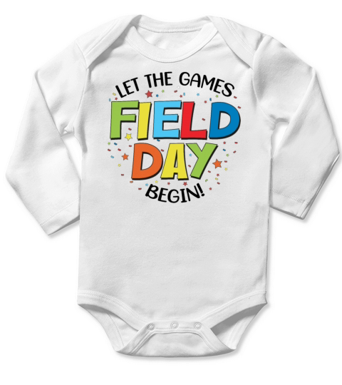 Let The Games Field Day Begin Long Sleeve Baby One-Piece