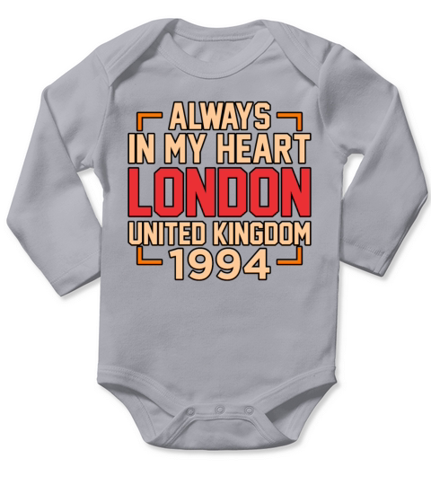 London Funny Gift Idea Long Sleeve Baby One-Piece