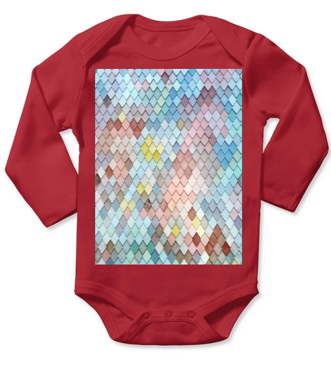 multicolored pattern Long Sleeve Baby One-Piece